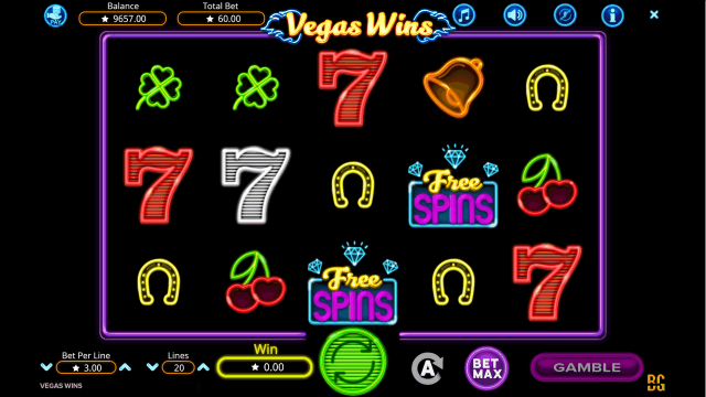 Бонусная игра Vegas Wins 8