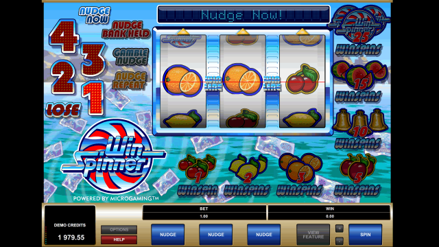 Игровой интерфейс Win Spinner 8