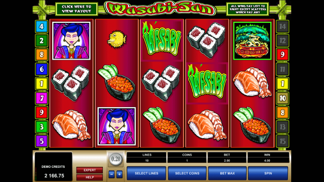Игровой интерфейс Wasabi-San 6