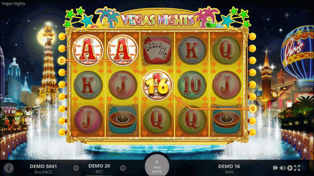 Игровой интерфейс Vegas Nights 4