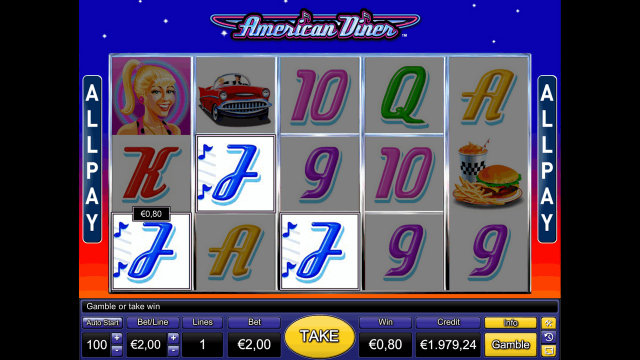 Игровой интерфейс American Diner 7
